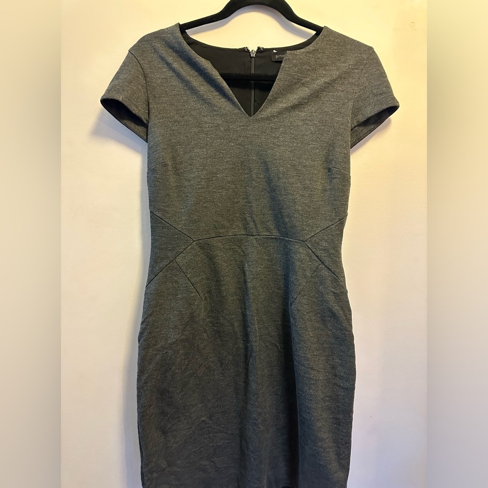 Grey mini banana republic dress